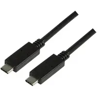 Logilink CU0129, 1 m, USB C, USB C, USB 3.2 Gen 2 (3.1 Gen 2), 10 Gbit/s, Sort