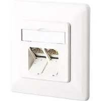 METZ CONNECT CONNECT E-DAT C6 2 Port UP ren hvit