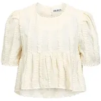 Object Teksturert Peplum Topp