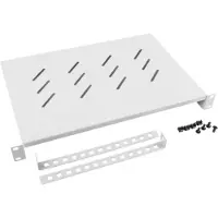 Lanberg - Rack-hylle - RAL 7035, grå - 1U - 19