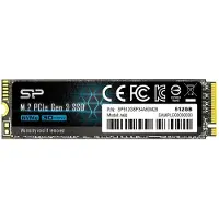 Silicon Power P34A60 - SSD - 512 GB - intern - M.2 2280 - PCIe 3.0 x4 (NVMe)