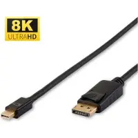 Microconnect - DisplayPort-kabel - DisplayPort (hann) låst til Mini DisplayPort (hann) låst - DisplayPort 1.4 - 2 m - 8 K 60 Hz (7680 x 4320) støtte - svart