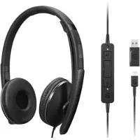 Lenovo Gen 2 - Hodesett - on-ear - kablet - USB-C - svart - Certified for Microsoft Teams