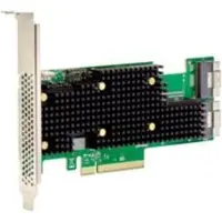 Broadcom eHBA 9620-16i, PlayStation Network, SAS, SATA, Full høyde/lav profil, PCIe 4.0, Sort, Grønn, Sølv, 5000000 timer