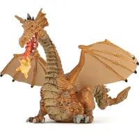 Papo Tohodet Gull Drage - L: 24 cm - - OneSize - Lekefigur