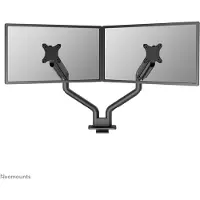 NeoMounts DS70S-950BL2 - Monteringssett (2 monteringsarmer) - full bevegelse - for 2 skjermer - aluminium - svart - skjermstørrelse: 17-35 - skrivebordsmonterbar