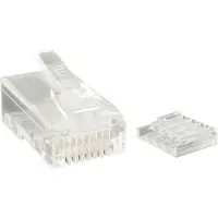 StarTech.com Cat 6 RJ45 Stranded Modular Plug Connector - network connector - clear - Transparent