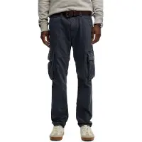 Superdry for man. M7011132A Core Cargo navy trousers (28/32), Casual, Cotton