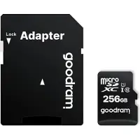 Goodram Micro Sd M1aa Cl10 Uhs-i 256gb Minnekort Med Adapter