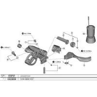 Shimano Bl-m9220 Y2rj98040 Høyre Spak Kroppsmontering