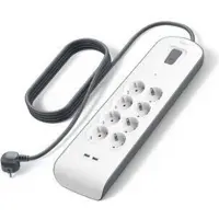 Belkin Bsv804vf2m-v2 2x Usb-strømuttak 8 Uttak