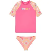 Roxy Set Check Tw Kortermet Rash Guard