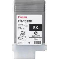 Canon PFI-102BK, Svart, Pigmentbasert blekk, 130 ml