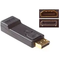 ACT Advanced Cable Technology AB3985 DisplayPort til HDMI svart videokabeladapter (AB3985)