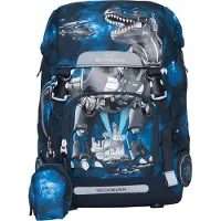 Beckmann Skolesekk - Classic+ - Tech Rex - Svart - - OneSize - Skolesekk