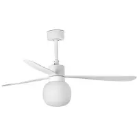 Faro LED-takvifte Amelia Ball L, hvit, likestrøm, stillegående, 132 cm
