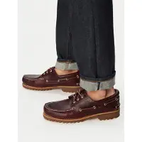 Timberland for man. TB0500096481 Nautical Authentics 3 Eye Classic Lug burgundy (42 W), Leather, Flat, Laces, Casual, Maroon