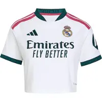Adidas Real Madrid 26/27 Cropped Hjem Kvinners T-skjorte Med Korte Ermer