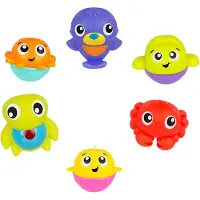 Playgro Badeleke - 6 stk. - Øse og oppbevaring - Vann Play Venne - - OneSize - Badeleker