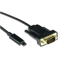 ACT AV-adapter USB Type C til VGA (2 meter) USB3.1 CM - VGA M 1080P60 2M (SB0032)