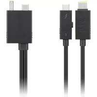 Lenovo Split Kabel - Thunderbolt kabel (han) (han) - Thunderbolt 3 - 67 cm - sort - CRU