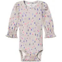 Name it Body I/e - NbfDayla - Perlemoraktig Cloud - - 56 - Langermet Body