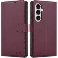 Tech-Protect Samsung Galaxy S26 Lommeboketui med magnet og stativ - Morbær