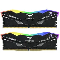Team Group T-Force DELTAa RGB - DDR5 - sett - 32 GB: 2 x 16 GB - DIMM 288-pin - 3000 MHz / PC5-48000 - CL30 - 1.35 V - ikke-bufret - on-die ECC - svart