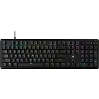 Corsair K70 CORE RGB - Tastatur - mechanical, gaming - 100% - full size - backlit - USB - QWERTY - USA - tastsvitsj: CORSAIR MLX Red - svart