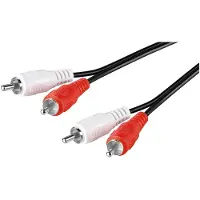 Goobay AVK 128-1500 - Lydkabel - RCA hann til RCA hann - 15 m - rund