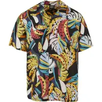 Urban Classics Viscose Aop Resort Kortarmet Skjorte