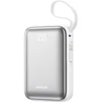 JOYROOM JR-PBF29 20000mAh 22,5W Powerbank med dobbel kabel - hvit