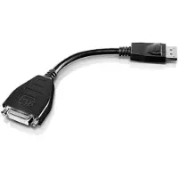 Lenovo - DisplayPort-kabel - enkeltlenke - DisplayPort (hann) til DVI-D (hunn) - 20 cm
