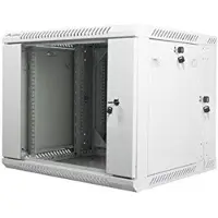 Lanberg - Rack skap - veggmonterbar - grå, RAL 7035 - 9U - 19