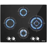 IsEasy Mgbg-604b Glass Gasskomfyr 4 Brennere