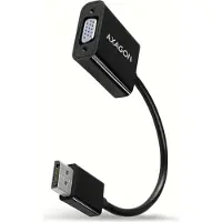 Axagon - Video adapter - DisplayPort (hann) til HD-15 (VGA) (hunn) - DisplayPort 1.1a - 16 cm - 1920 x 1200 (WUXGA)-støtte, aktiv omformer