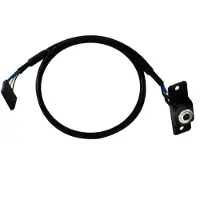 Asrock Rear Audio Cable, 3.5mm, Hunkjønn, Hankjønn, Sort