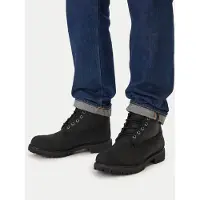Timberland for man. TB1A2E2P0011 Premium 6 Inch Lace Up Leather Boot Black (45.5 W), Flat, Laces, Casual