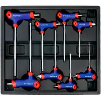 Workpro T-handle T10-t50 Modular Series Torx-nøkkelsett 8 Stykker