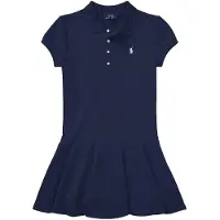 Ralph Lauren for girl. 313624740001 Stretchy piqué polo dress (10/11años= 144/154cm), Casual, Cotton, children's fashion