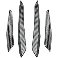 Semoic Car Front Bumper Side Splitter Spoiler Fog Lamp Side Spoiler Trim for 2 Series M2 G87 2023+ Carbon Fiber