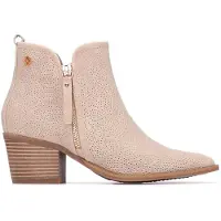 Xti for woman. 14526601-BEIGE Ankle boots 145266 beige (37), 3 to 5 cm, Zip, Casual