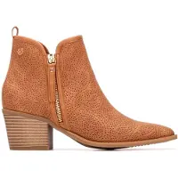 Xti for woman. 14526603-CAMEL Ankle boots 145266 brown (40), 3 to 5 cm, Zip, Casual