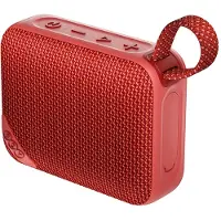 QCY SP2 IP67 Bluetooth-høyttaler med RGB-bakgrunnsbelysning og stereomodus – rød