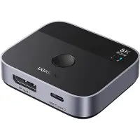 UGREEN DisplayPort/USB-C to USB-C switch grey