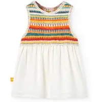 Boboli Knitwear Combined Ermeløs Kjole