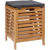 5 Five vaskekurv med sete 2-i-1 BAMBOO