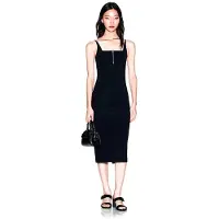 Armani Exchange for woman. XW002056AF21295UC001 Black bodycon dress (XS), Casual, Polyamide, Sleeveless / Straps