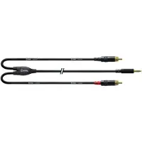 Cordial CFY 6 WCC, 2 x RCA, hannplugg, 3,5 mm, hannplugg, 6 m, svart