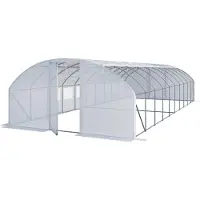 TOOLPORT 4x10 m, drivhustunnel, PE-presenning, hvit